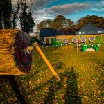 Corporate axe throwing and archery activity by Event Square