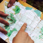 Geo Hunt team navigation and geocaching activity