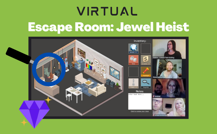 VirtualTeambuilding Virtual Escape Room Jewel Heist