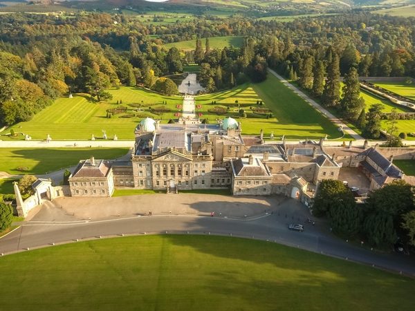 Aerial view Powerscourt Estate corporate event venue