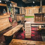 Event Square axe throwing activity