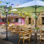 Treehouse courtyard at Fitzgeralds Woodlands House Hotel and Spa