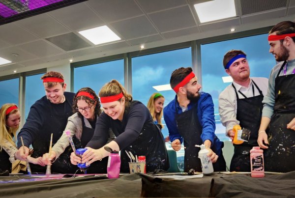 Corporate team taking part in Event Square Big Picture team building in Dublin