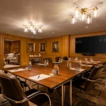 Boardroom meeting setup at Brooks Hotel