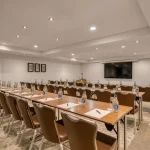 Liberties Suite meeting setup at Brooks Hotel