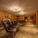 Theatre-style seating in The Boardroom at Brooks Hotel