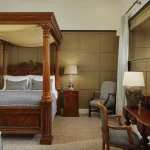 Four-poster bedroom at Cabra Castle