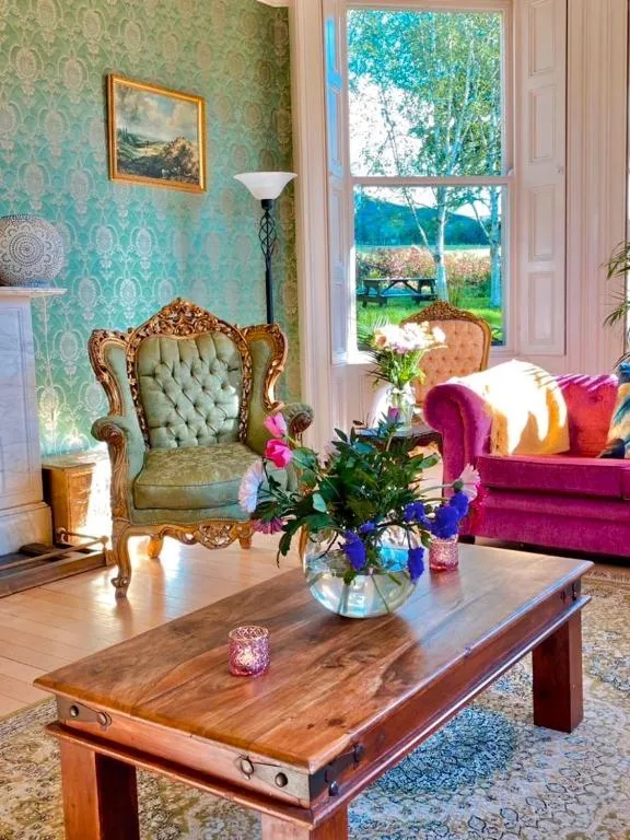 Victorian sitting room at Clone House in County Wicklow
