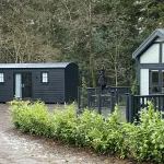 Shepherd’s hut accommodation at Glenpark Estate