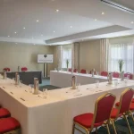 Meeting room arranged in a U-shape at Hotel Woodstock