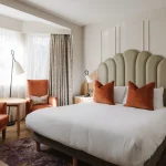 Refurbished double bedroom at The Malone Hotel in Belfast